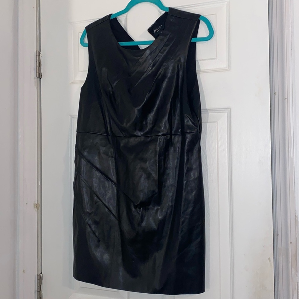 RN Studio Faux leather dress